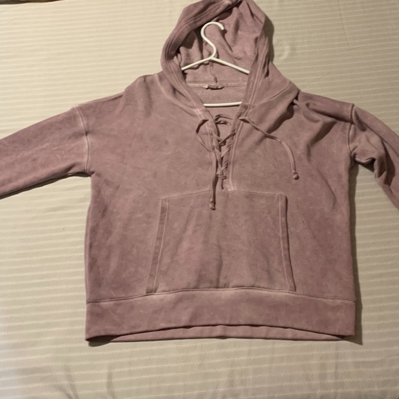 American Eagle Light wash purple hoodie - Picture 1 of 3